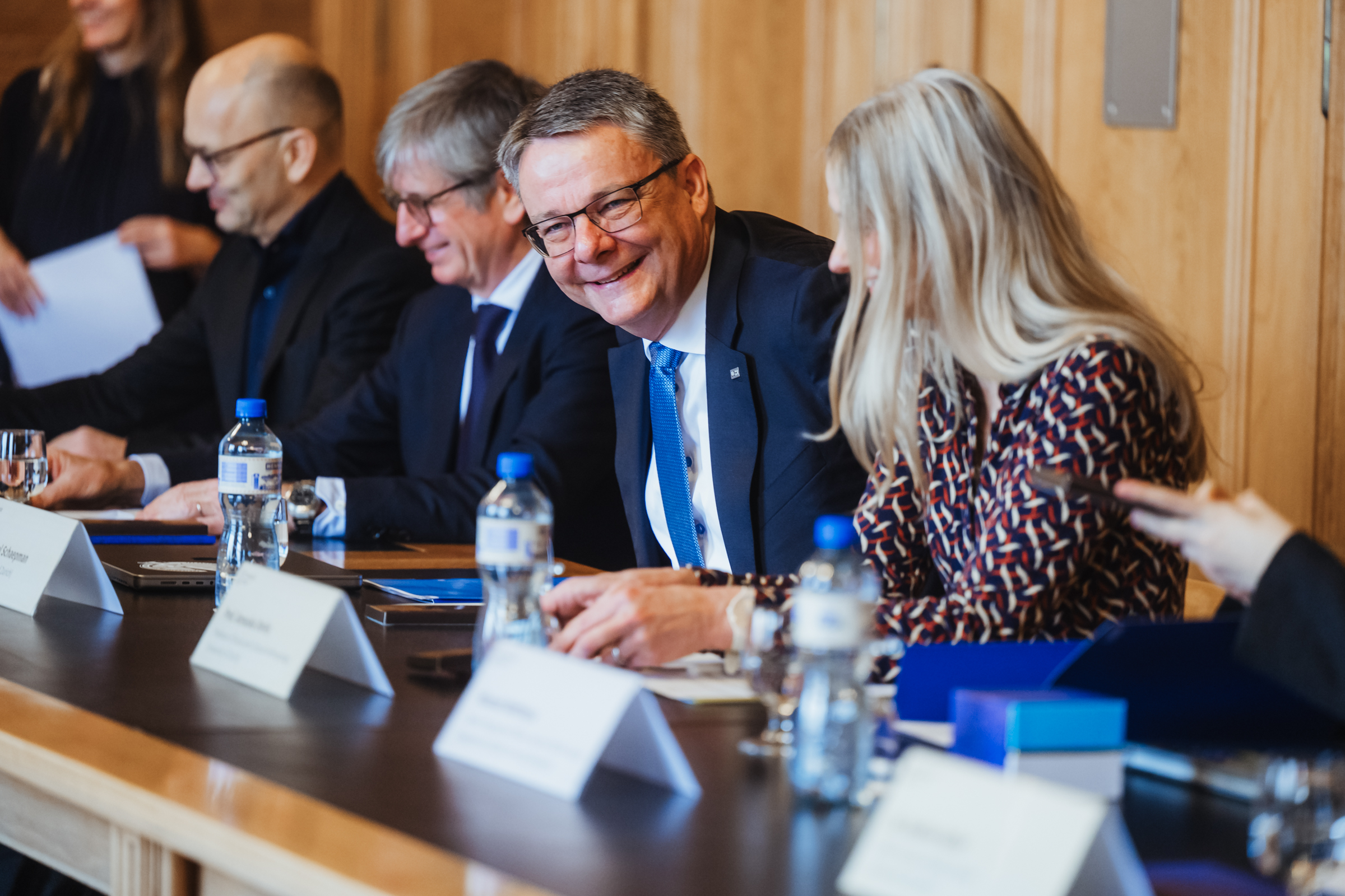 President Schaepman with the panel