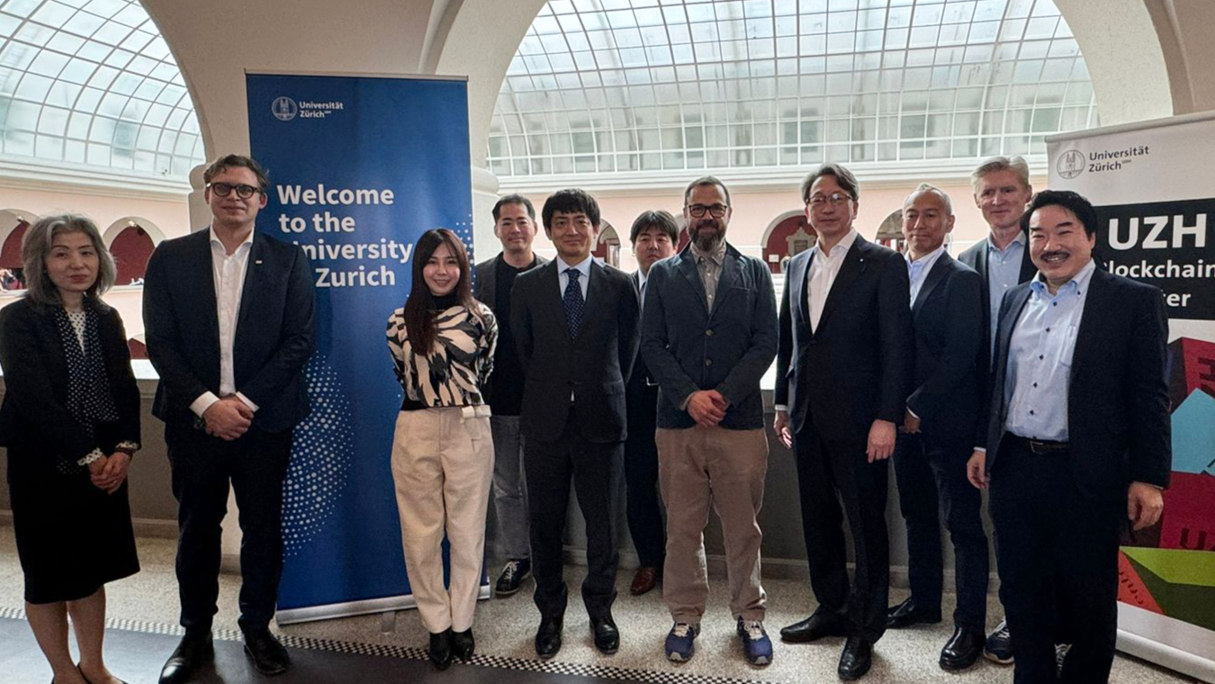 A delegation from the Japanese blockchain sector meets Prof. Claudio Tessone, Professor of Blockchain and Distributed Ledger Technologies at the University of Zurich